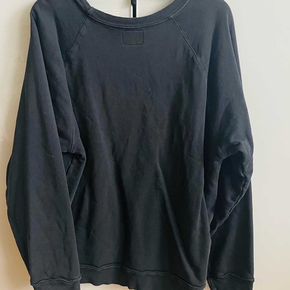 RETROBRAND RETRO BRAND FP Black Santa Monica Sweatshirt Free People L - Picture 2 of 6